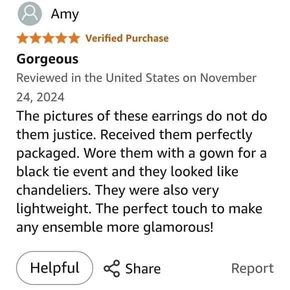 14K Gold Plated Lightweight Leaf Dangle Drop Earrings - Picture 4 of 7